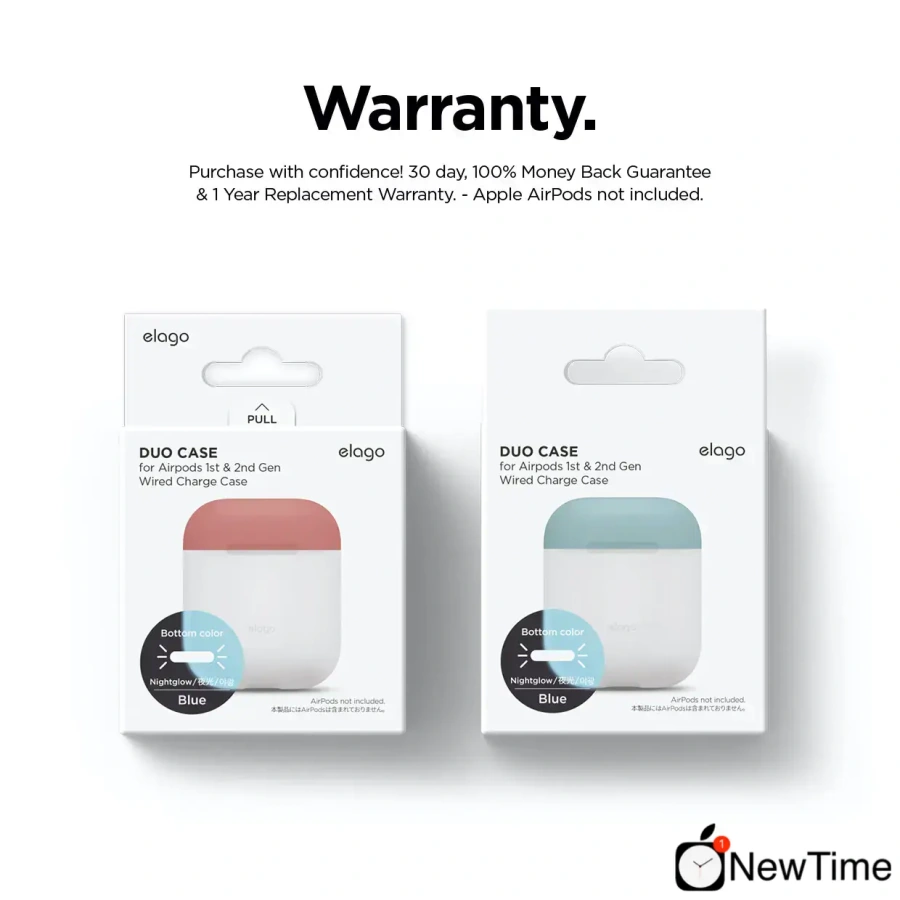 Elago Duo Case Nightglow Blue / Italian Rose / Coral Blue for Airpods (EAPDO-LUBL-IROCBL)